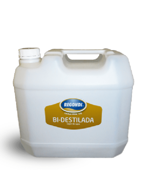 Bidon x 5 Lts Agua Bi-Destilada – REGONDI